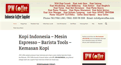 Desktop Screenshot of jpwcoffee.com
